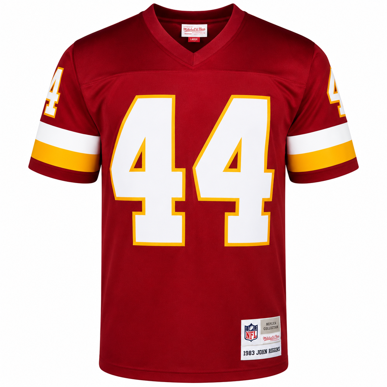 Mens Washington Commanders Redskins John Riggins Mitchell & Ness Burgundy Retired Player Vintage Replica Jersey