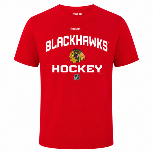 Youth Chicago Blackhawks Reebok Red Speedwick T-Shirt