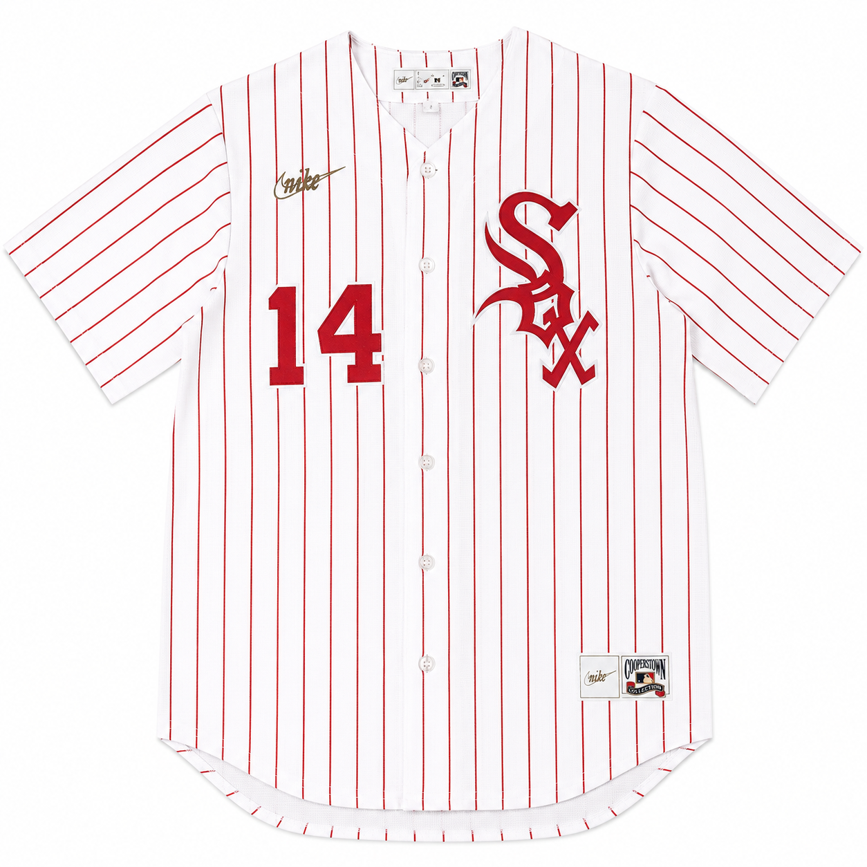 Men's Bill Melton Chicago White Sox Cooperstown Home White/Red 1972 Premium Stitch Replica Jersey
