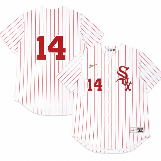 Men's Bill Melton Chicago White Sox Cooperstown Home White/Red 1972 Premium Stitch Replica Jersey