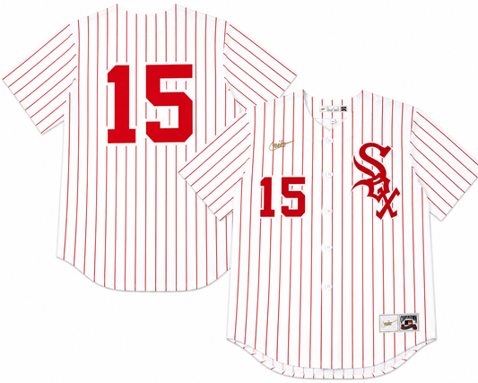 Men's Dick Allen Chicago White Sox Cooperstown Home White/Red 1972 Premium Stitch Replica Jersey