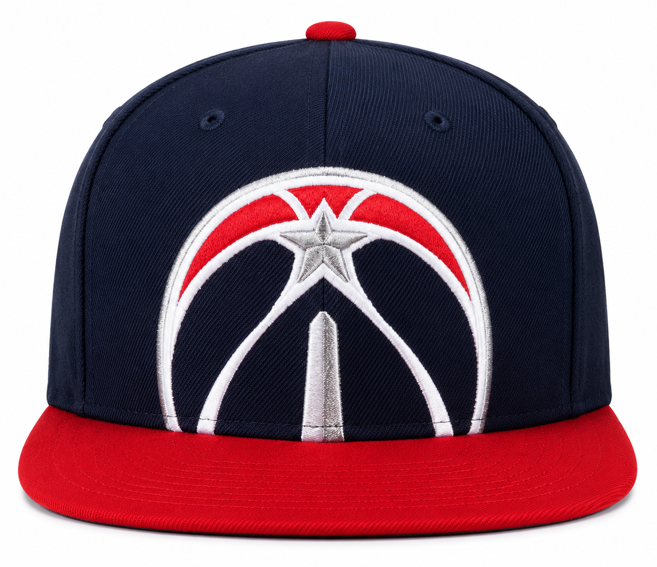 NBA Washington Wizards Mitchell & Ness Cropped XL Logo Adjustable Snapback Hat