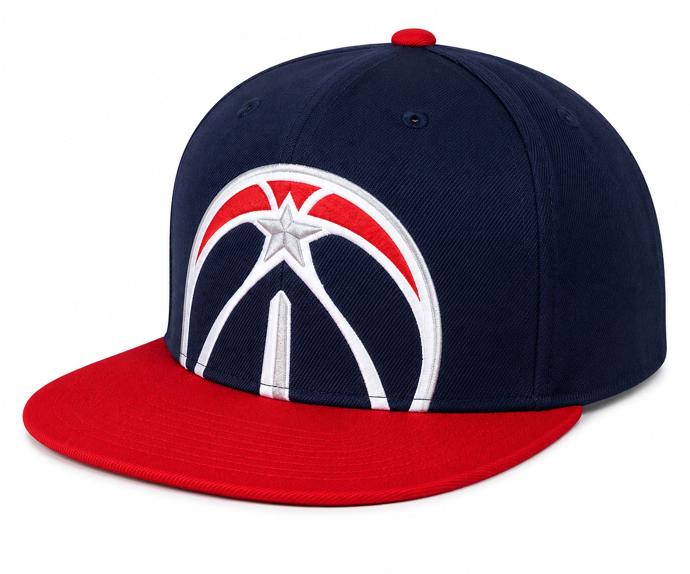 NBA Washington Wizards Mitchell & Ness Cropped XL Logo Adjustable Snapback Hat