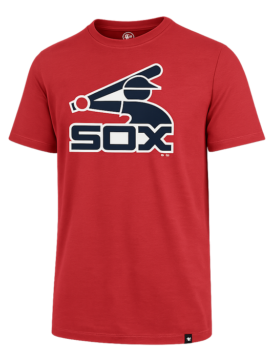 Men’s Chicago White Sox Batterman Logo Red ’47 Imprint Club Tee