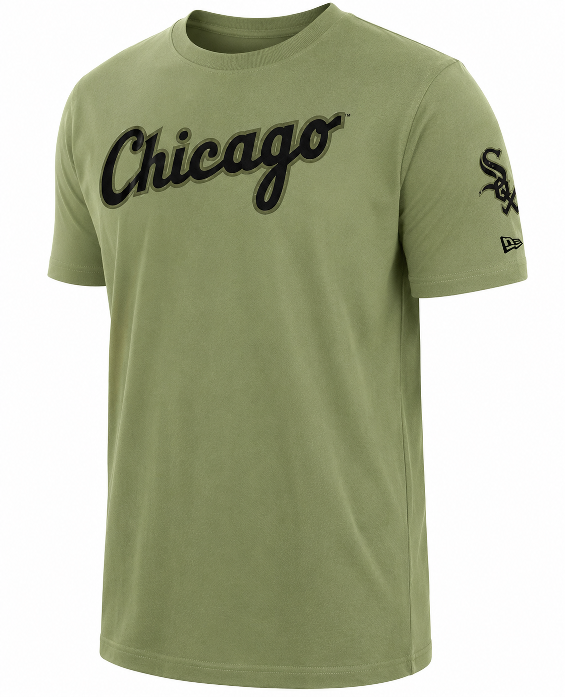 Men's Chicago White Sox  Armed Forces Day Olive New Era Tee