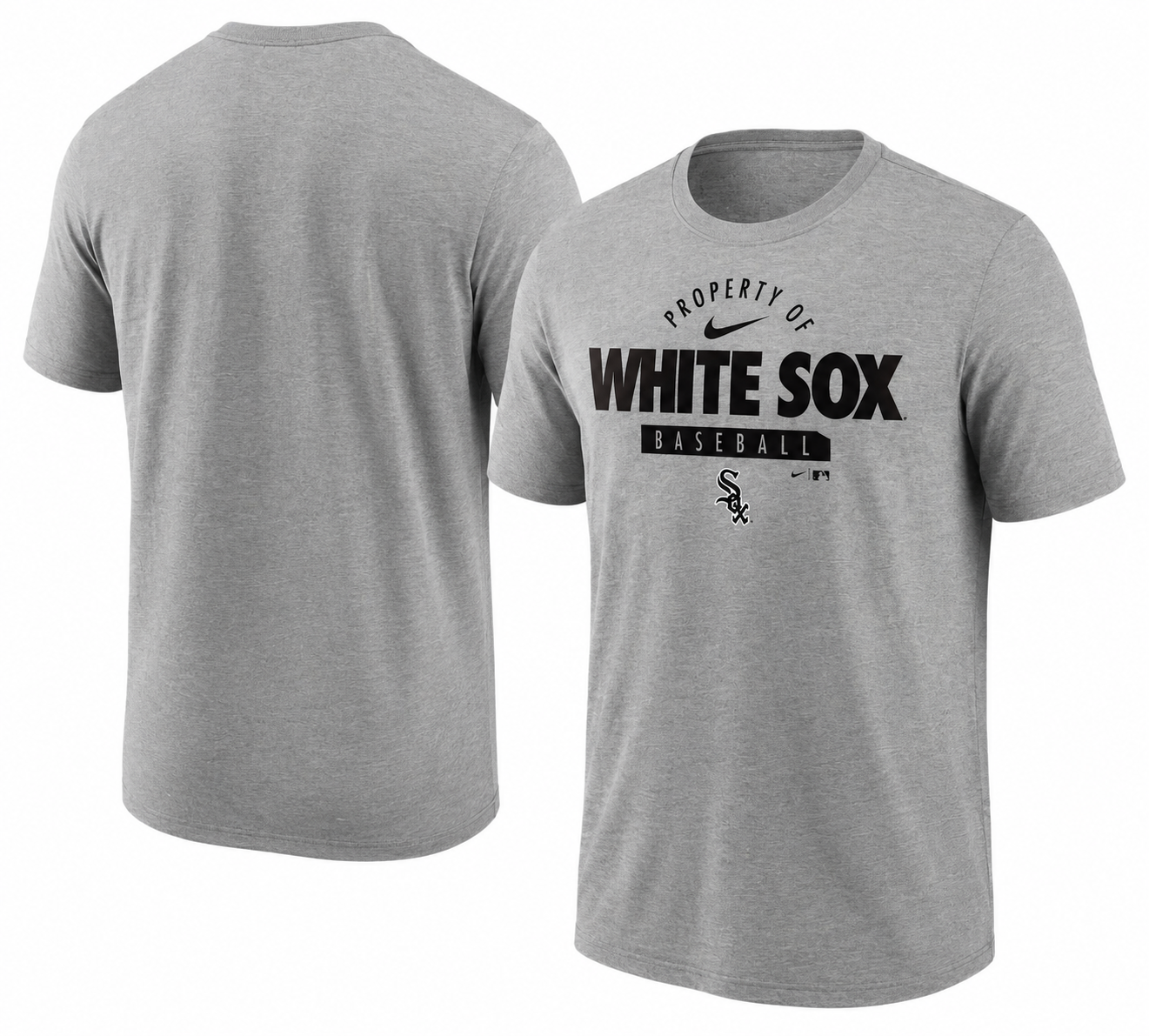 Chicago White Sox Nike Primetime Property Of Practice T-Shirt - Heathered Gray