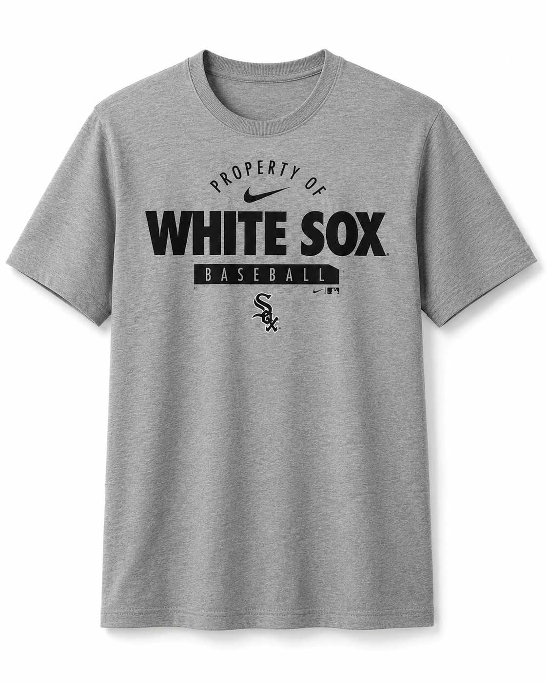 Chicago White Sox Nike Primetime Property Of Practice T-Shirt - Heathered Gray