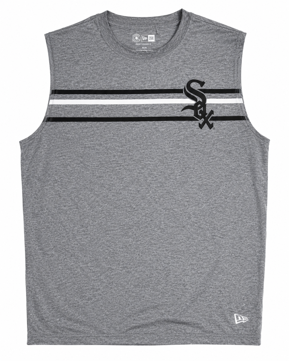 Men's Chicago White Sox New Era Heathered Gray Sleevless T-Shirt