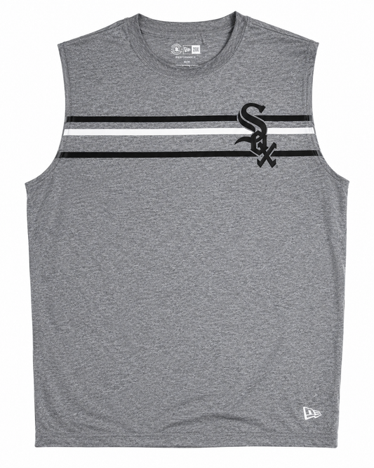 Men's Chicago White Sox New Era Heathered Gray Sleevless T-Shirt