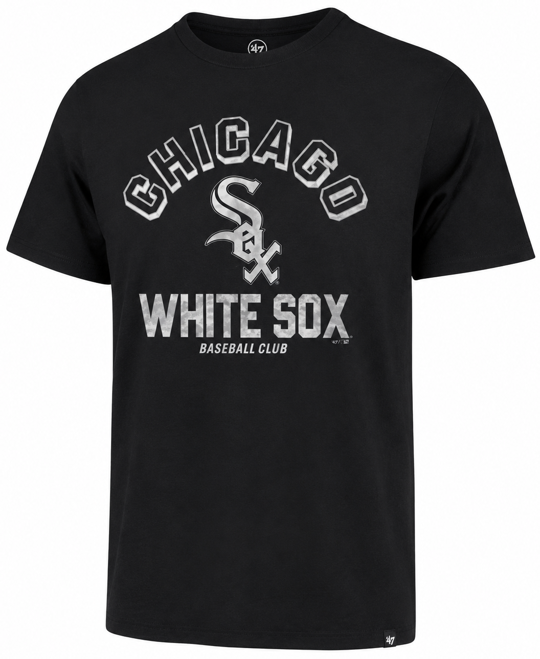 Men’s Chicago White Sox Cooperstown Collection Black ’47 Retrograde Franklin Tee