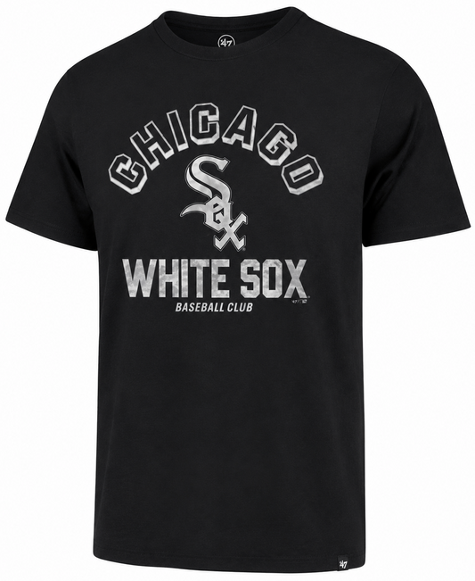 Men’s Chicago White Sox Cooperstown Collection Black ’47 Retrograde Franklin Tee