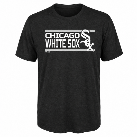Youth Chicago White Sox Black Short Sleeve Ultra Tee