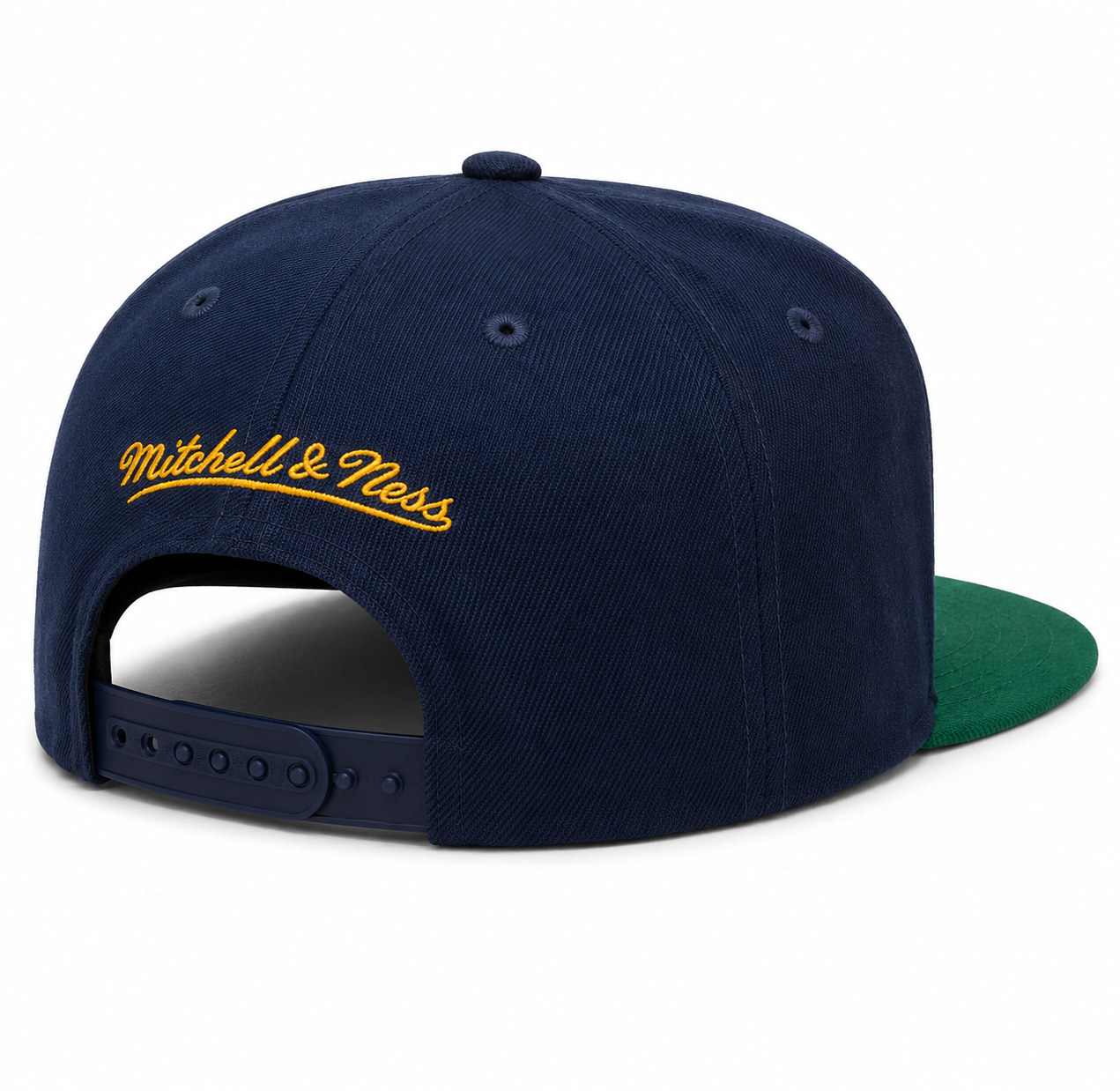 Men's Mitchell & Ness Utah Jazz NBA Core Basic Snapback Hat-Navy/Green