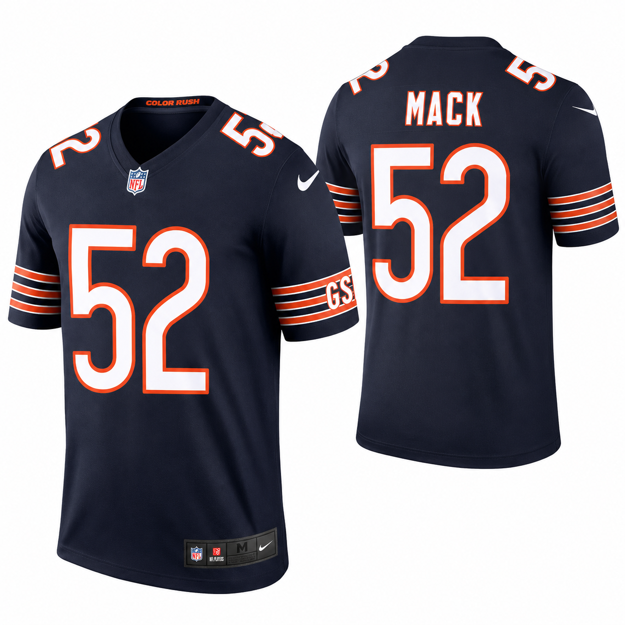 Men's Nike Khalil Mack Chicago Bears Color Rush Legend Jersey