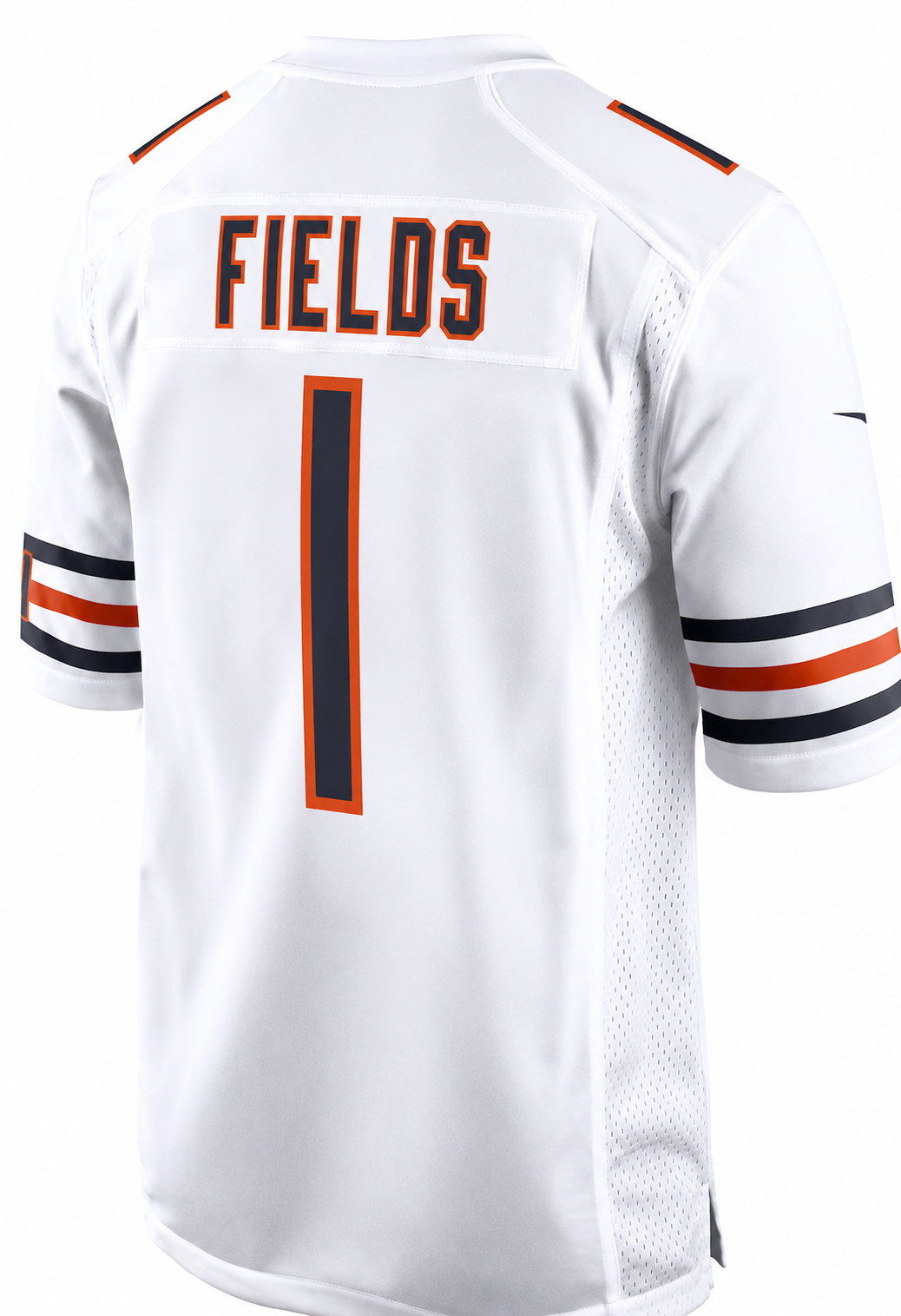 Chicago Bears Justin Fields Mens Nike White Replica Game Jersey