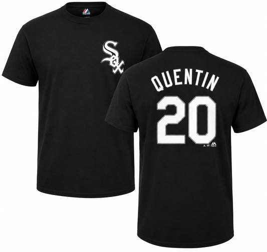 Youth Majestic Carlos Quentin Name and Number Chicago White Sox T Shirt