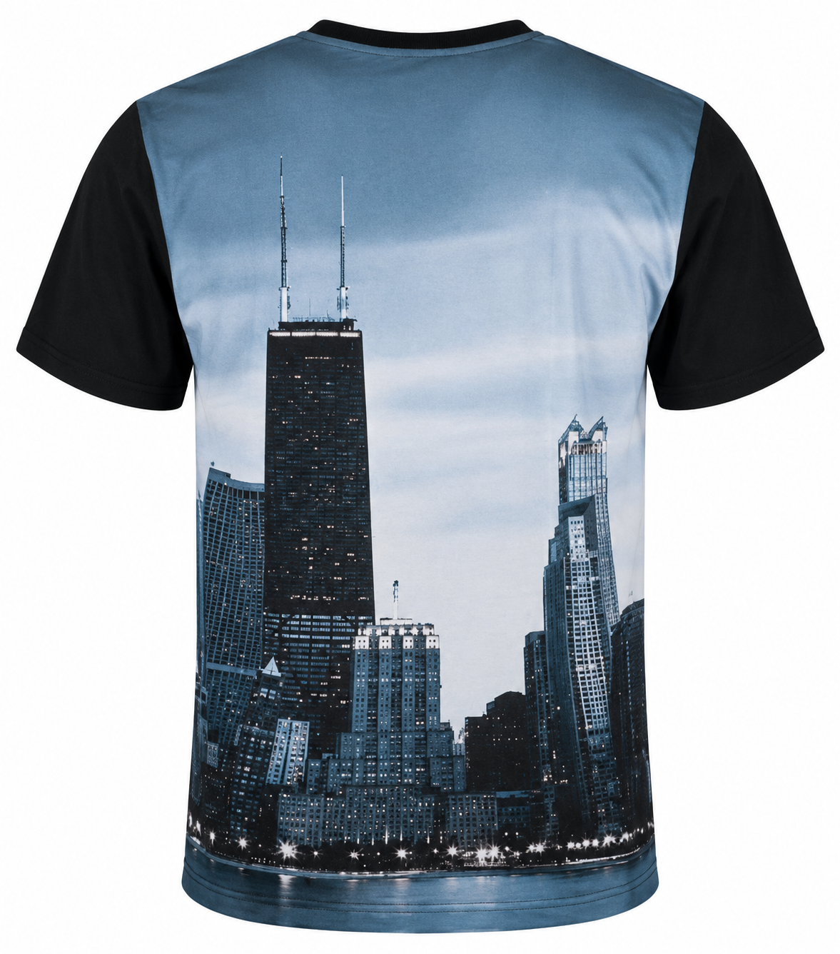 Men's Chicago White Sox Wright & Ditson Black Metro Skyline T-Shirt