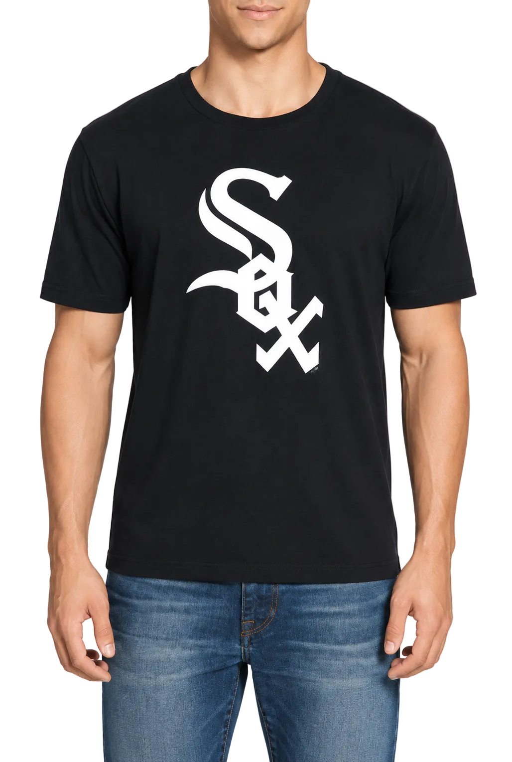 Men's Chicago White Sox Wright & Ditson Black Metro Skyline T-Shirt