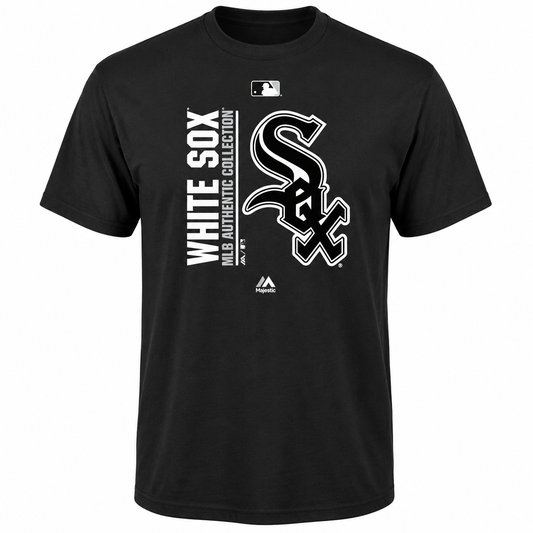 Youth MLB Chicago White Sox Majestic Black Authentic Collection Team Icon T-Shirt