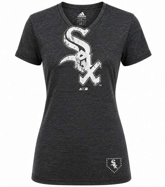 Youth Girls Chicago White Sox Tri-Blend Big Logo Tee