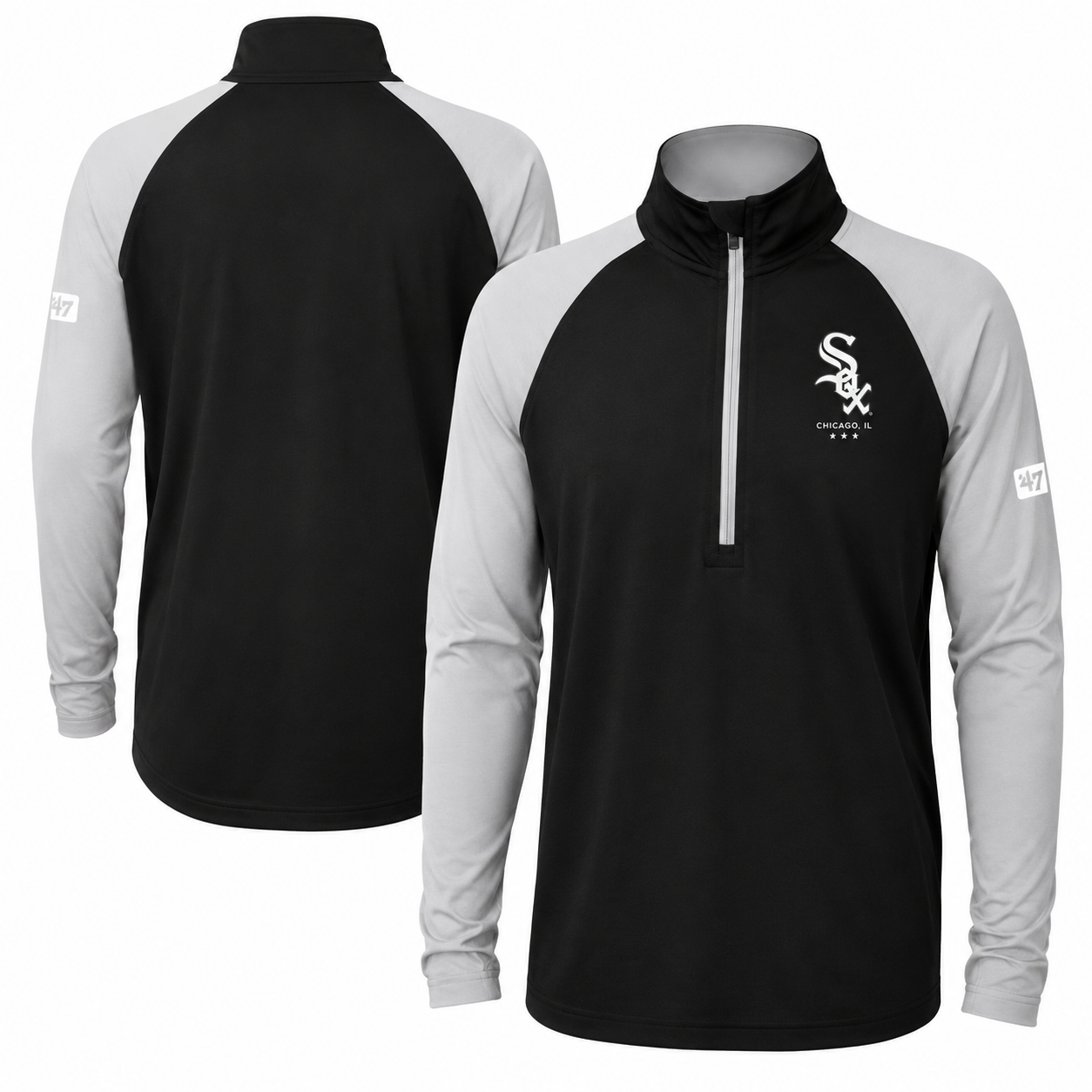Youth Chicago White Sox Destined 1/2 Zip Track Jacket