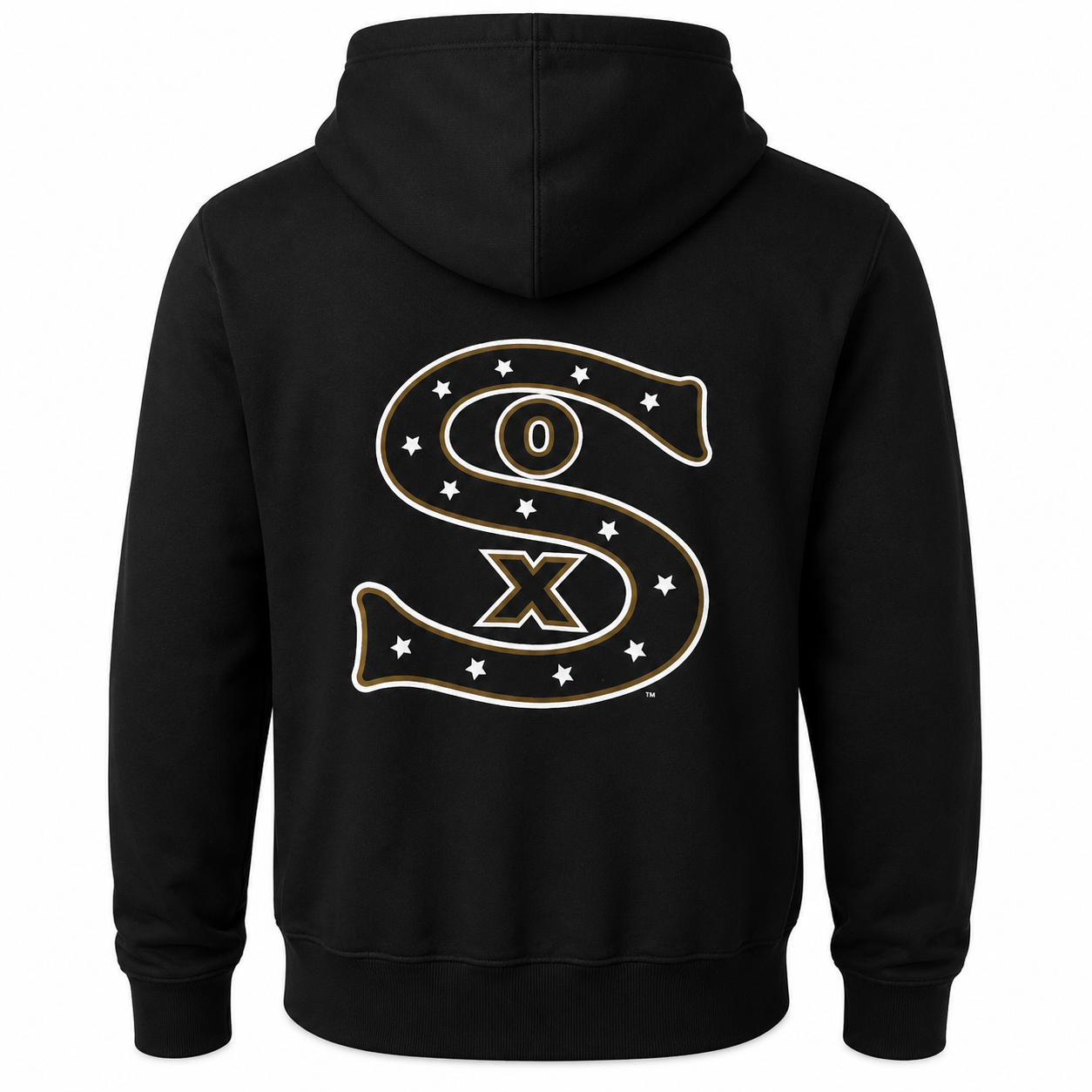 Mens Chicago White Sox New Era Black Cooperstown Collection 1917 Logo Hoodie