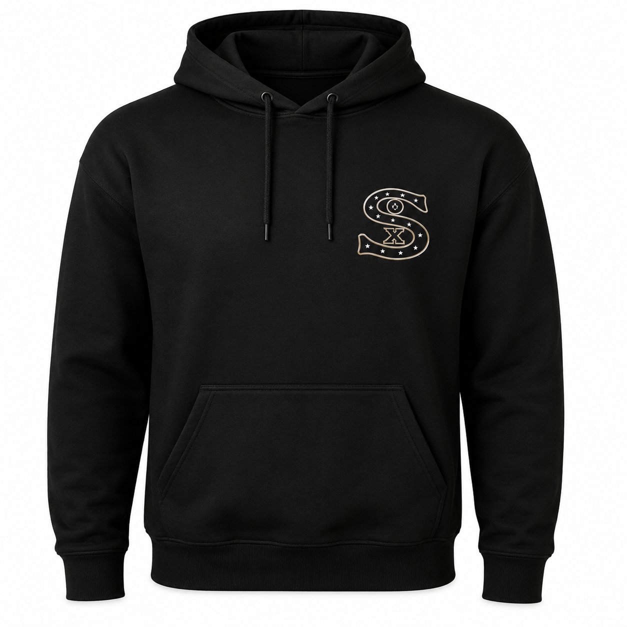 Mens Chicago White Sox New Era Black Cooperstown Collection 1917 Logo Hoodie