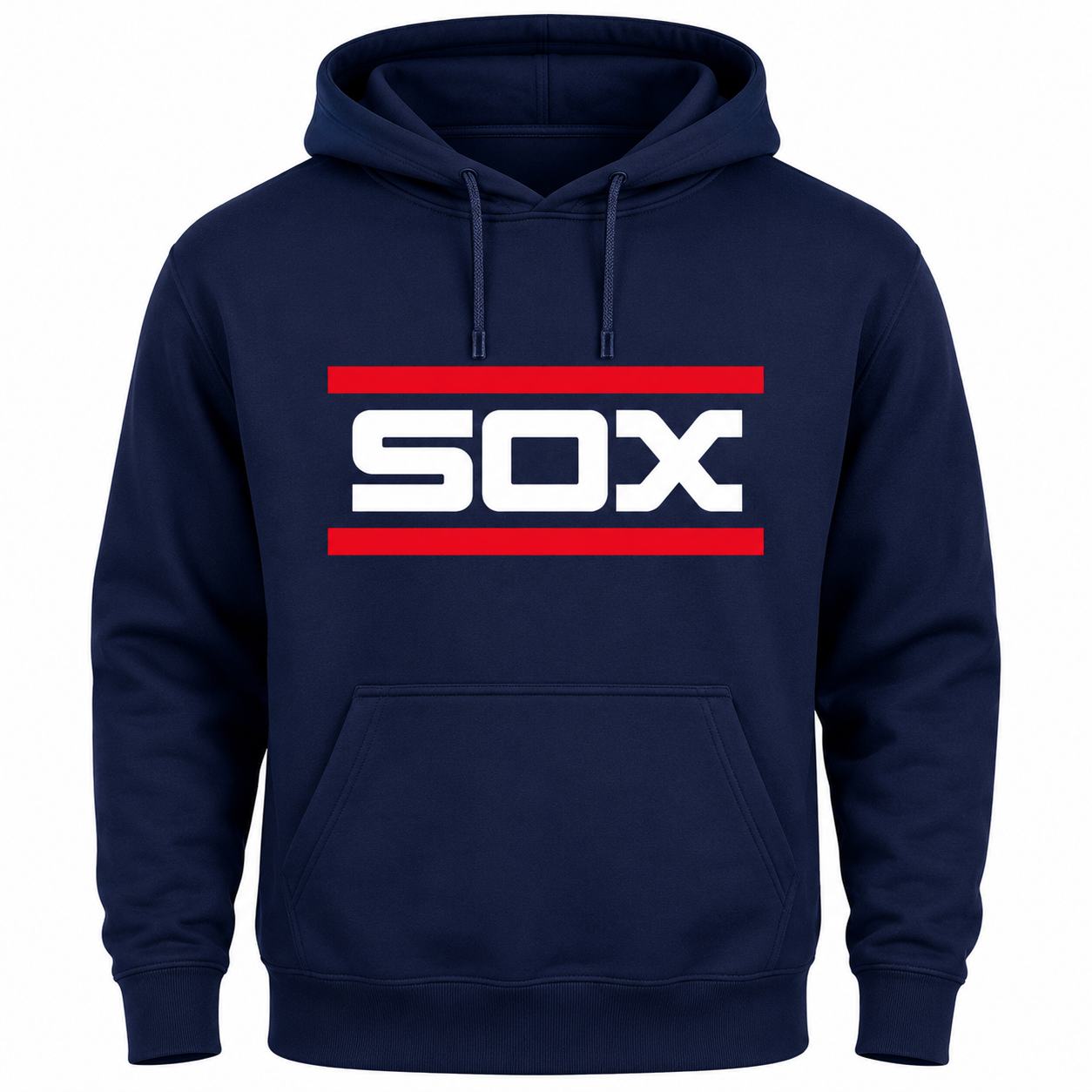 Mens Chicago White Sox Navy Bar Logo Cooperstown Collection Hoodie