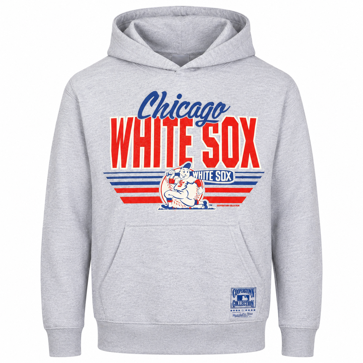 Men's Chicago White Sox Mitchell & Ness Heather Gray 1948 Cooperstown Collection Hoodie