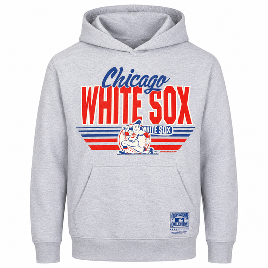 Men's Chicago White Sox Mitchell & Ness Heather Gray 1948 Cooperstown Collection Hoodie