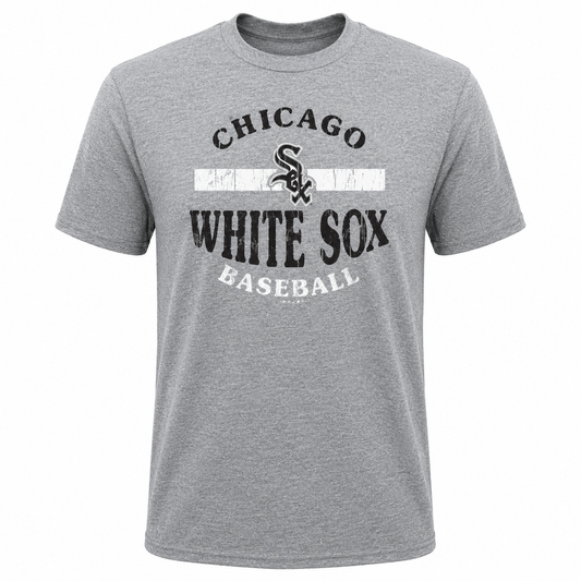 Youth Chicago White Sox Gray Infielder Tri-Blend Tee