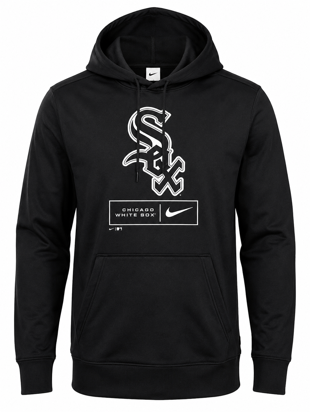 Men's Chicago White Sox Nike Therma Season Pattern Pullover Hoodie - Black