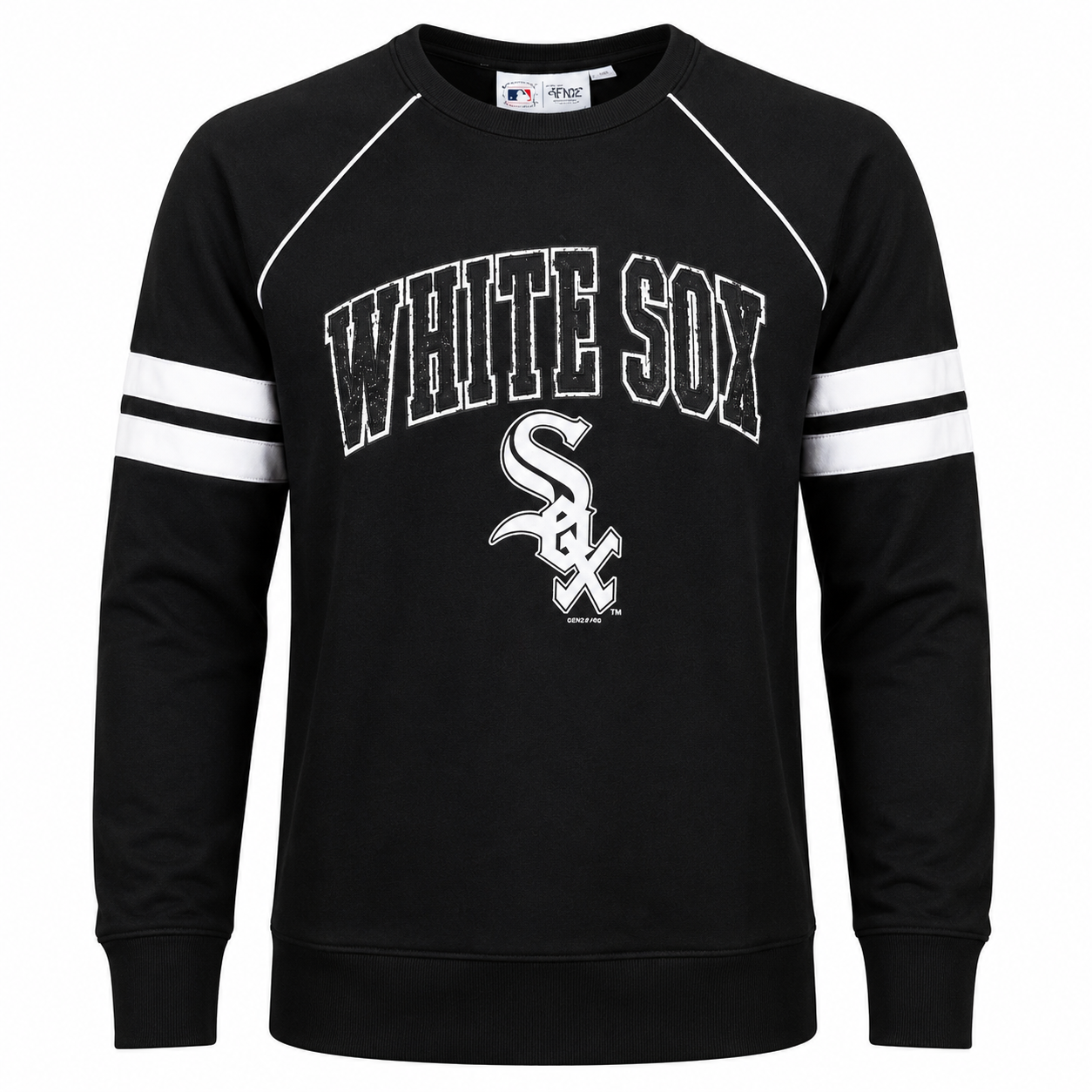 Women's Chicago White Sox Black Team Pride Crewneck Sweatshirt