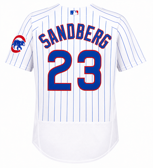 Men's Chicago Cubs Ryne Sandberg Nike White Home Authentic Player Jersey