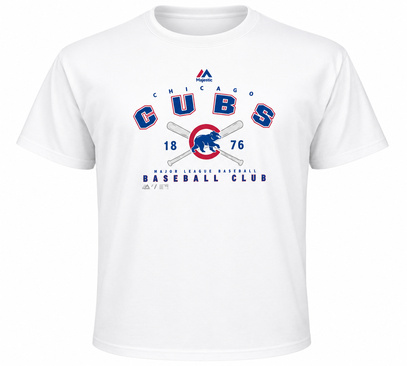 Youth Chicago Cubs White Baseball Club Tee