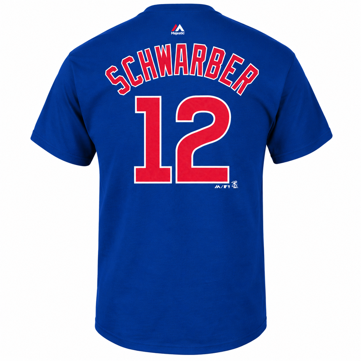 Youth MLB Chicago Cubs Kyle Schwarber Majestic Royal Name & Number T-Shirt