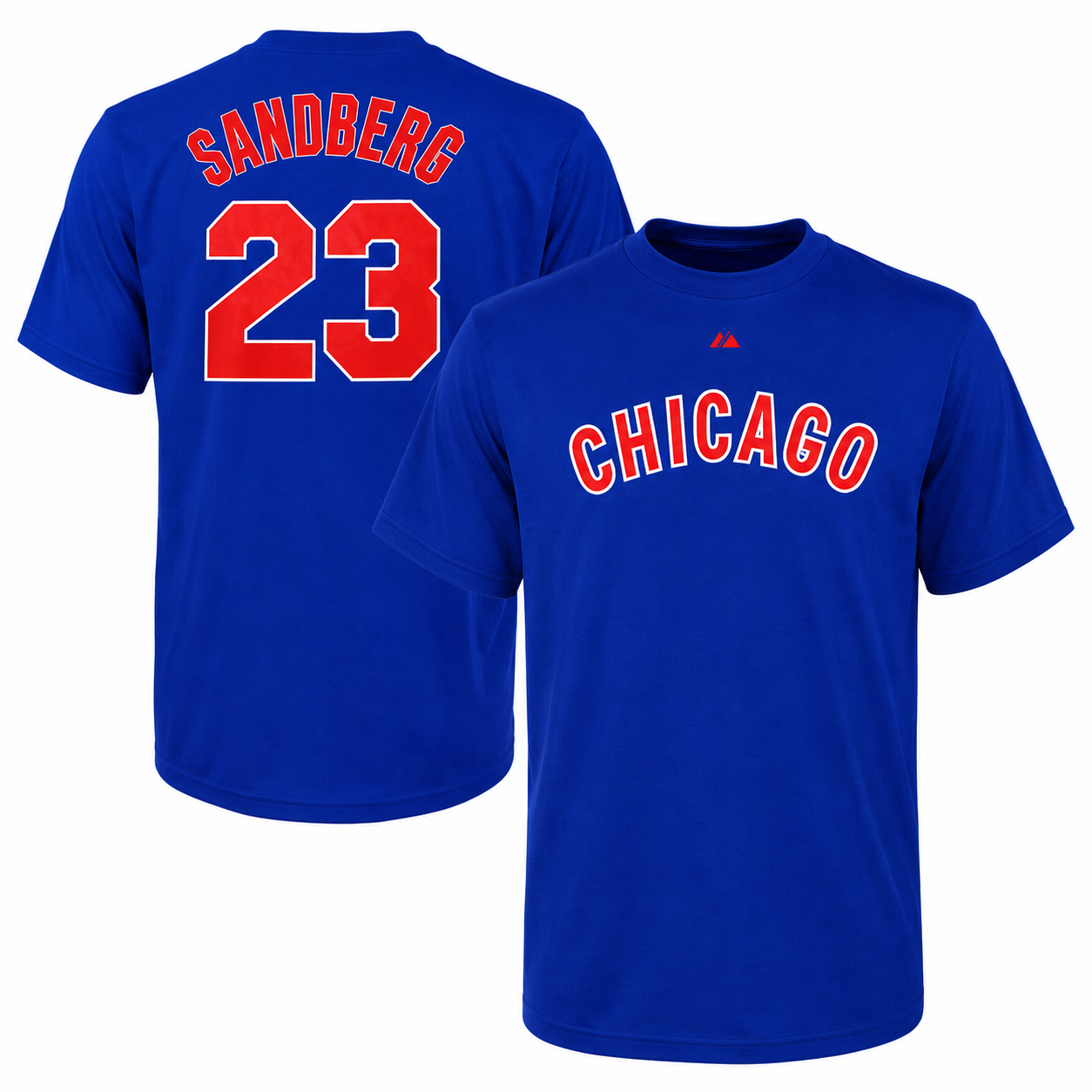 Men's Chicago Cubs Cooperstown Ryne Sandberg Name & Number T-Shirt
