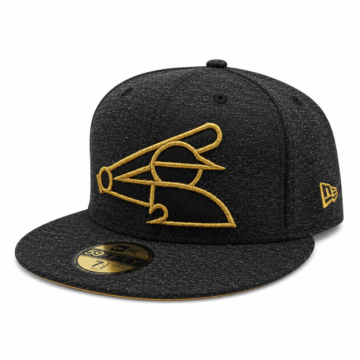 Chicago White Sox New Era Heather Black/Gold 59FIFTY Fitted Hat
