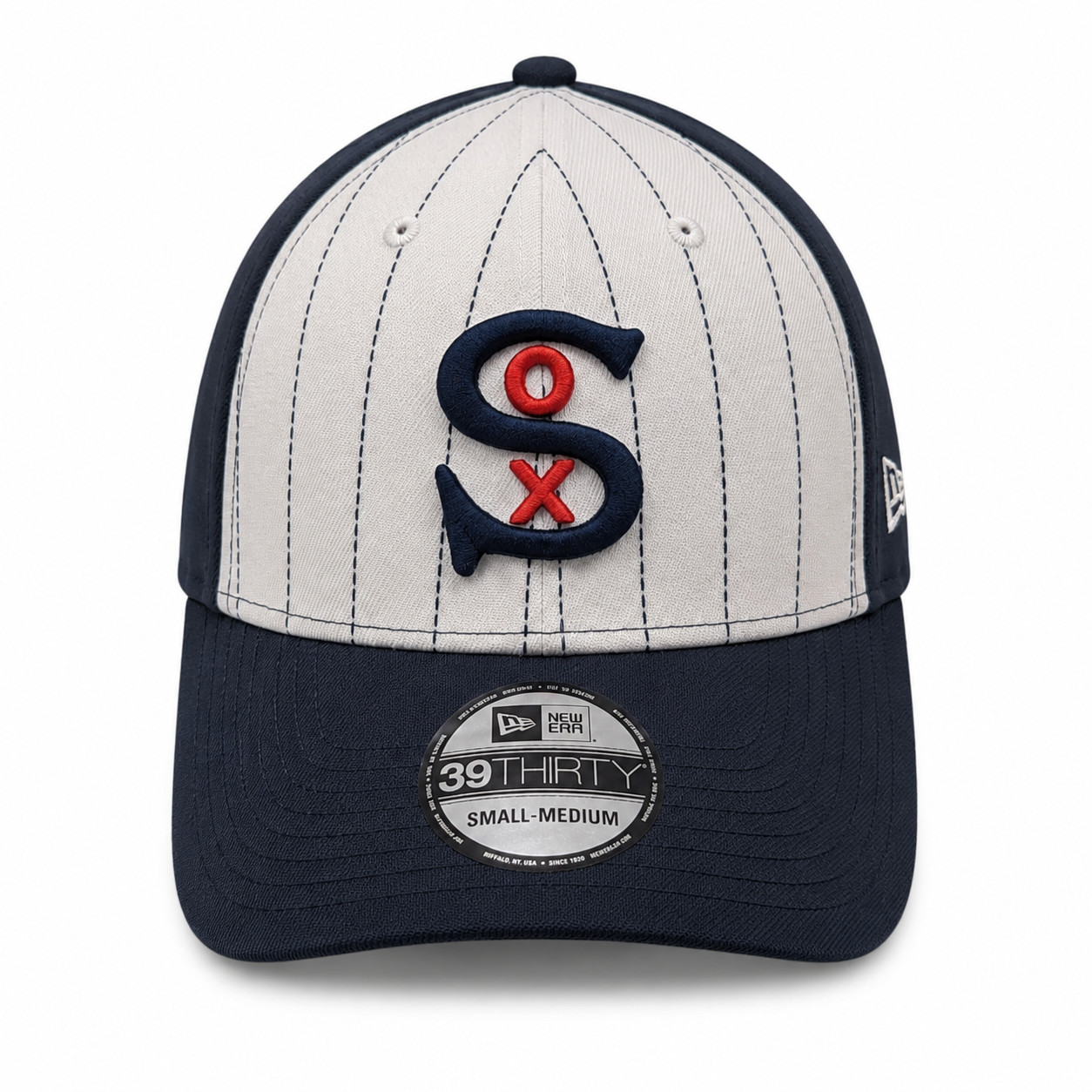 Chicago White Sox New Era 1930 Classic Navy/White Pinstripe 39THIRTY Flex Fit Hat