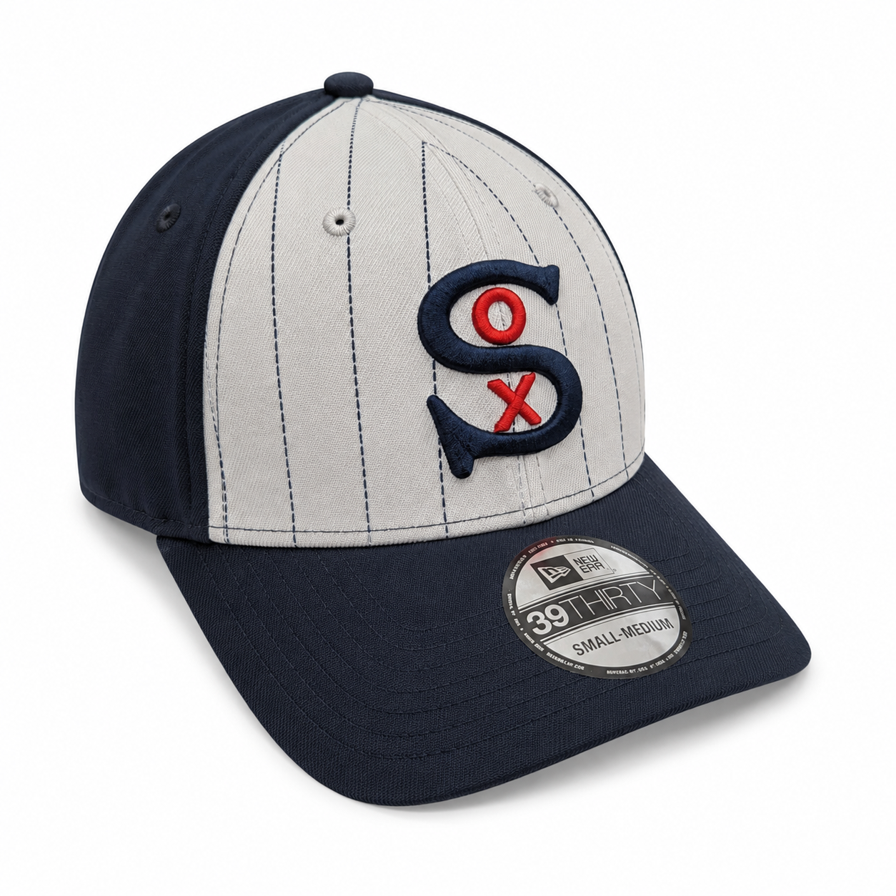 Chicago White Sox New Era 1930 Classic Navy/White Pinstripe 39THIRTY Flex Fit Hat