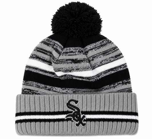 Chicago White Sox New Era Black/Gray Sport Knit Hat