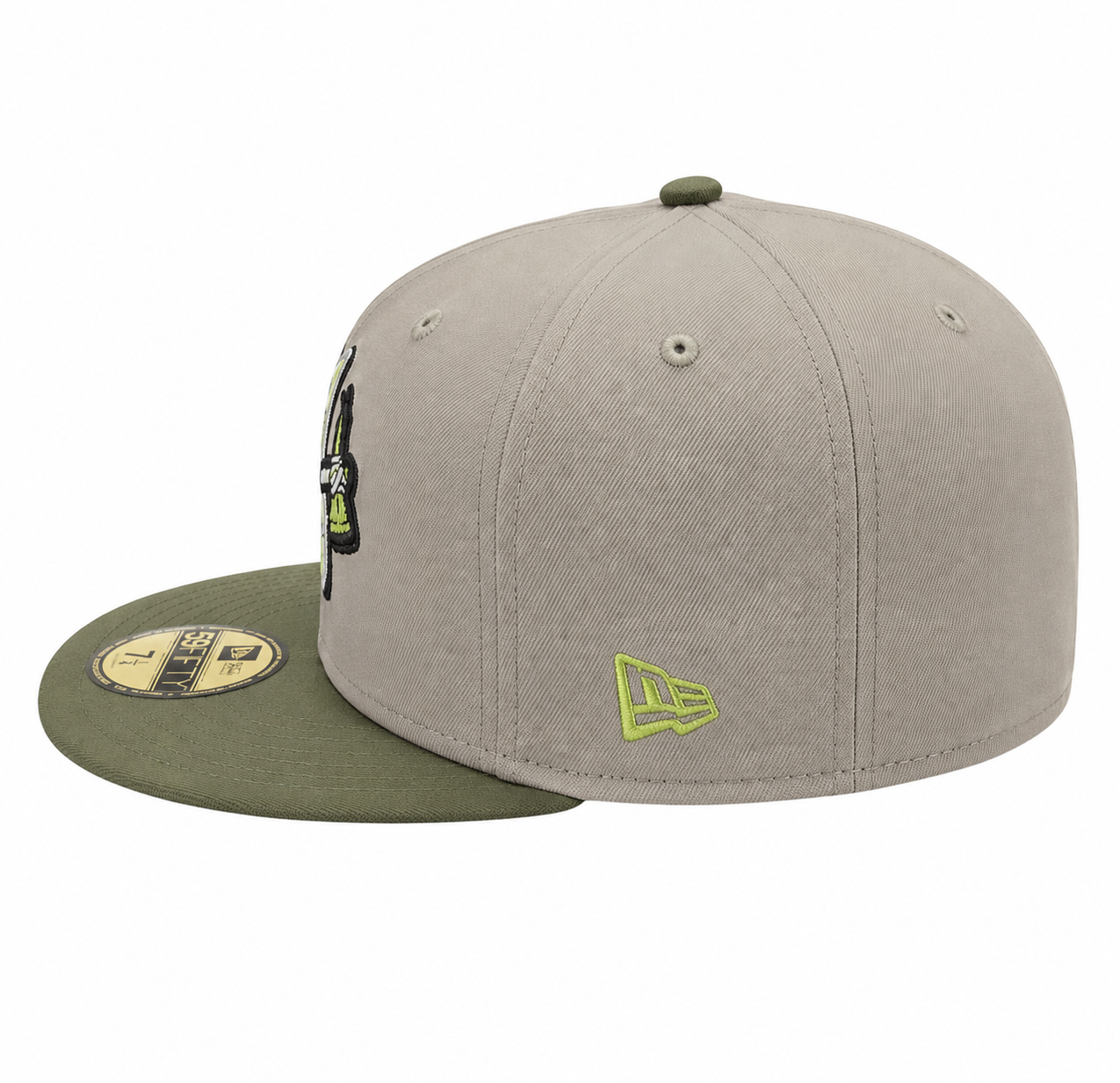 Atlanta Braves New Era 2 Tone Stone/ Green Bark Sevendust Home inspired 59FIFTY Fitted Hat