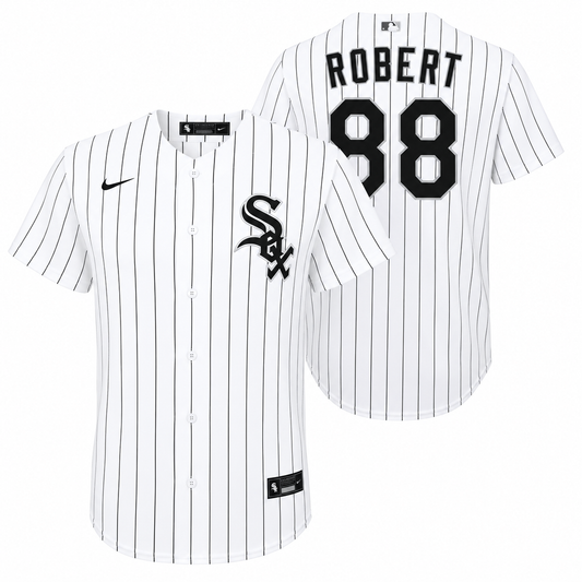 Youth Luis Robert Chicago White Sox White Home Nike Replica Jersey