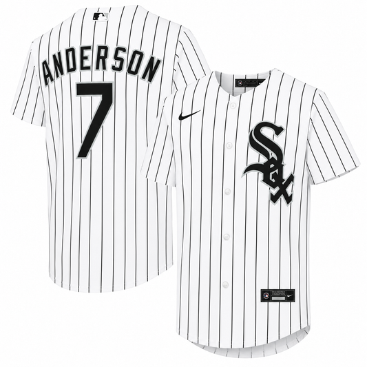 Youth Chicago White Sox Tim Anderson Nike White Home Replica Player Jersey