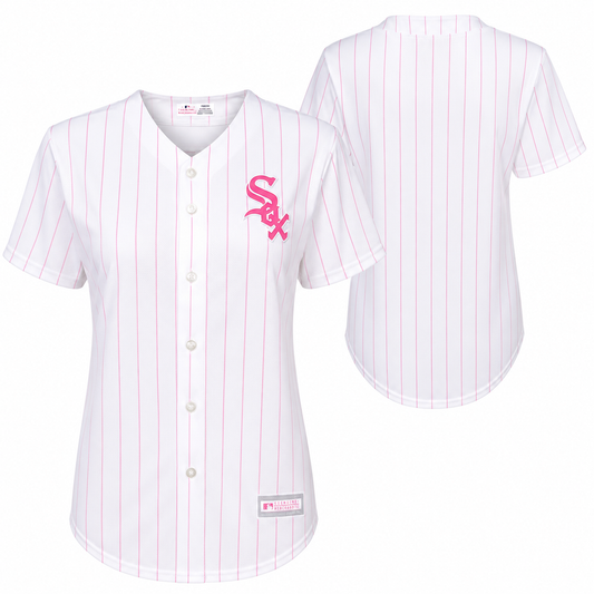 Girls Youth Chicago White Sox Replica Pink Home Fashion Jersey