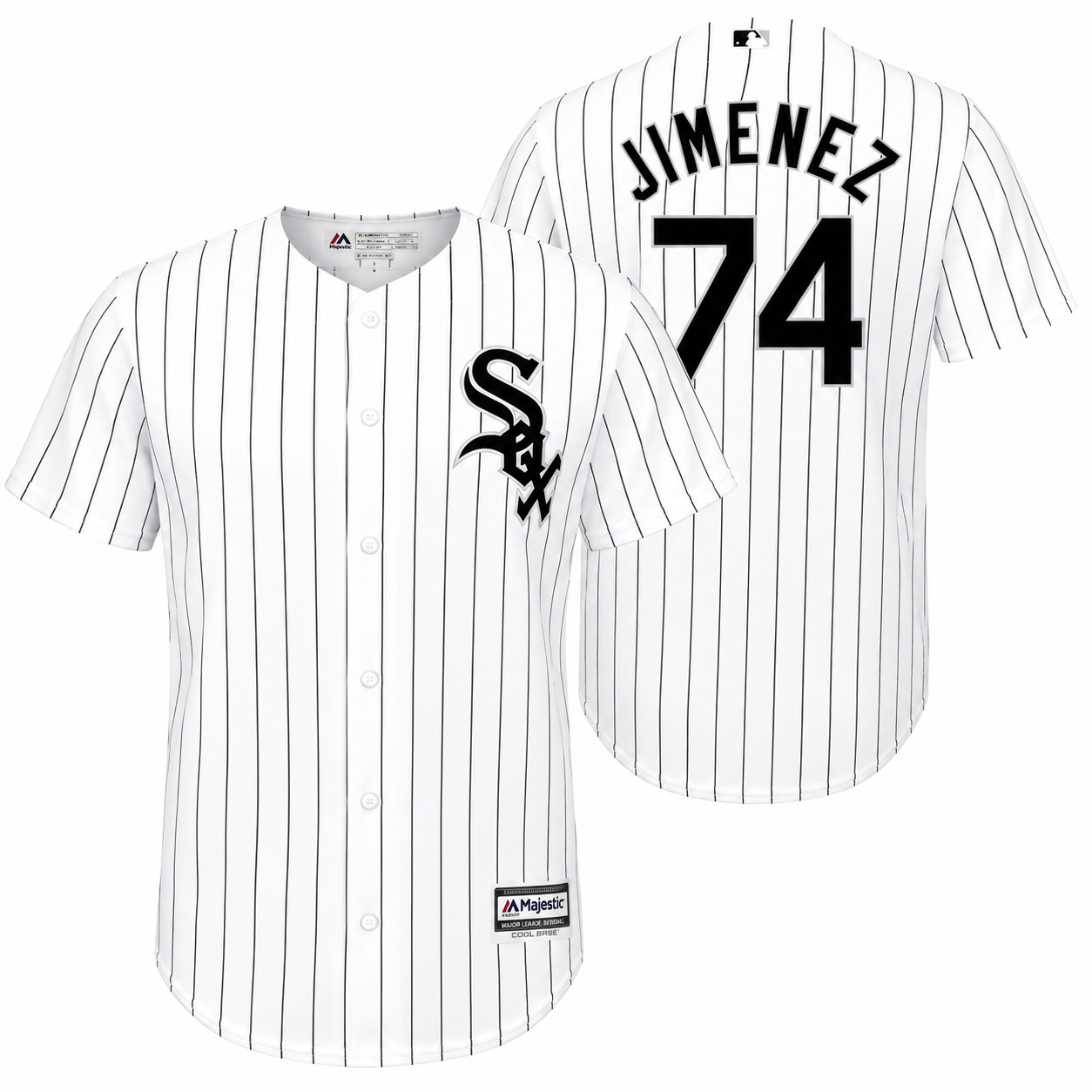 Youth Eloy Jimenez Chicago White Sox Majestic White Home Cool Base Replica Jersey
