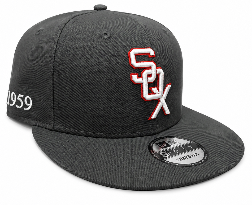 Chicago White Sox New Era Black 1959 9FIFTY Snapback Adjustable Hat