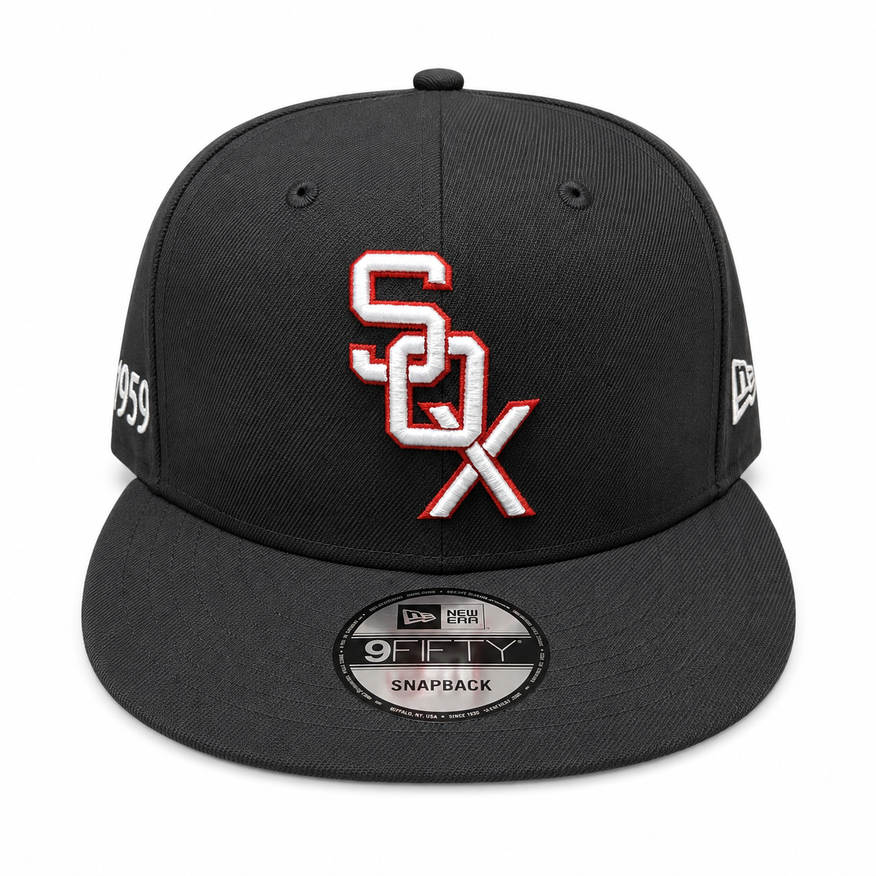 Chicago White Sox New Era Black 1959 9FIFTY Snapback Adjustable Hat