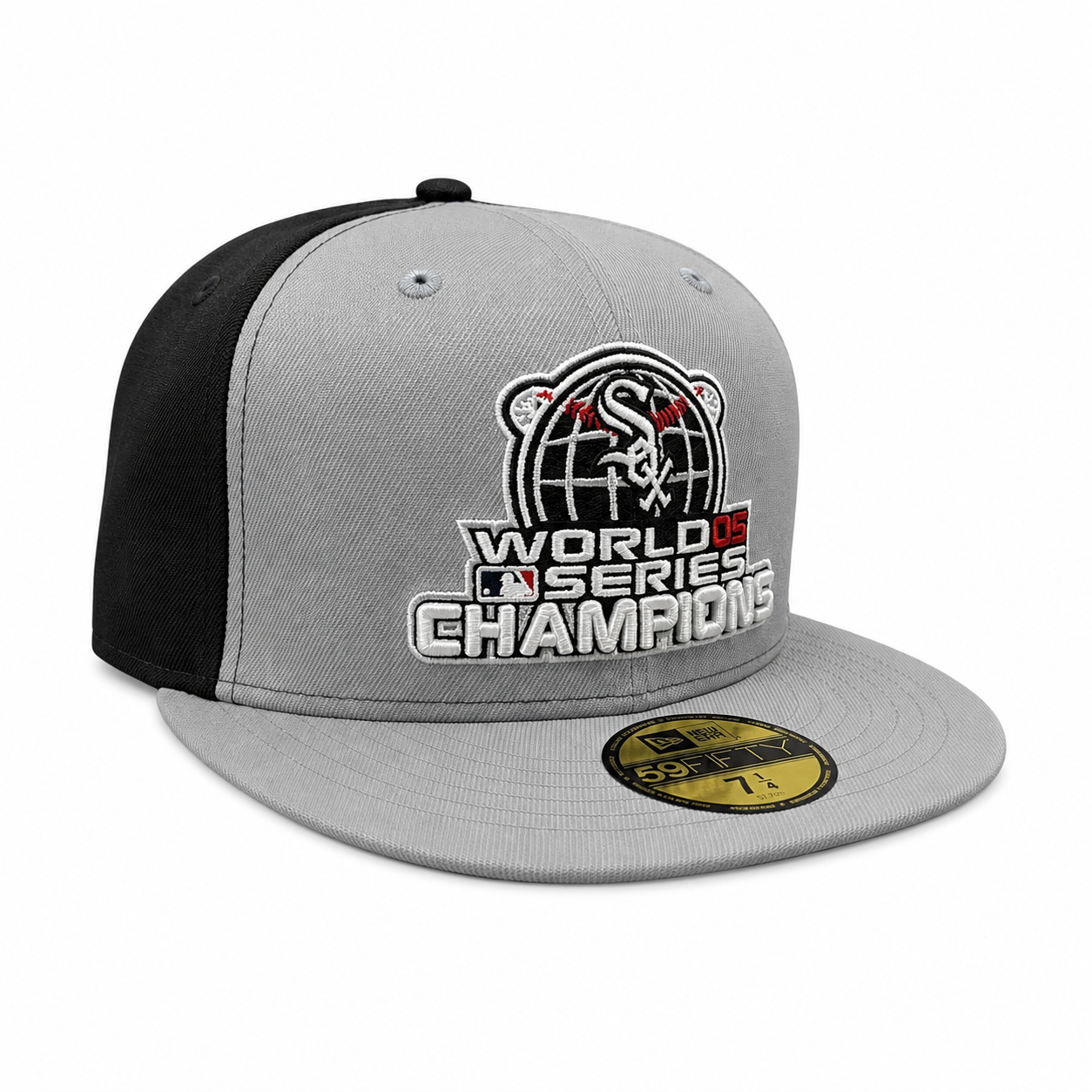 Chicago White Sox 2005 World Series Champions Locker Room Gray/Black 59FIFTY Fitted Hat