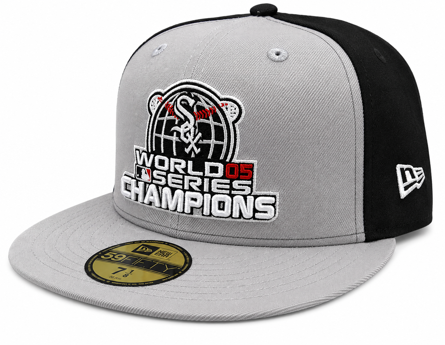 Chicago White Sox 2005 World Series Champions Locker Room Gray/Black 59FIFTY Fitted Hat